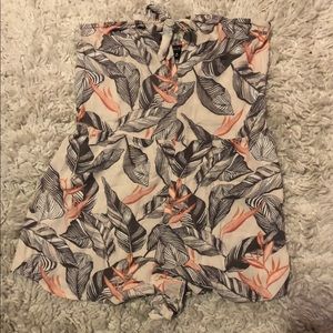 Floral print romper